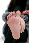 Feet - Ksenia D - 2013-03-13 Tall girl in the snow
