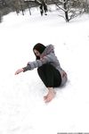 Feet - Ksenia D - 2013-03-13 Tall girl in the snow
