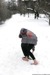 Feet - Ksenia D - 2013-03-13 Tall girl in the snow
