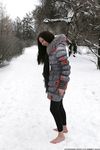 Feet - Ksenia D - 2013-03-13 Tall girl in the snow