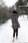 Feet - Ksenia D - 2013-03-13 Tall girl in the snow