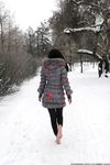 Feet - Ksenia D - 2013-03-13 Tall girl in the snow