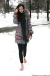 Feet - Ksenia D - 2013-03-13 Tall girl in the snow