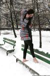 Feet - Ksenia D - 2013-03-13 Tall girl in the snow