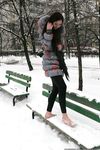 Feet - Ksenia D - 2013-03-13 Tall girl in the snow