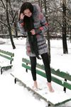 Feet - Ksenia D - 2013-03-13 Tall girl in the snow