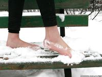 Feet - Ksenia D - 2013-03-13 Tall girl in the snow