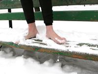 Feet - Ksenia D - 2013-03-13 Tall girl in the snow