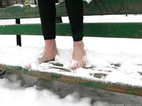 Feet - Ksenia D - 2013-03-13 Tall girl in the snow