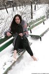 Feet - Ksenia D - 2013-03-13 Tall girl in the snow
