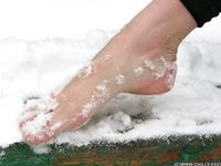 Feet - Ksenia D - 2013-03-13 Tall girl in the snow