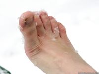 Feet - Ksenia D - 2013-03-13 Tall girl in the snow