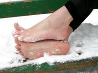 Feet - Ksenia D - 2013-03-13 Tall girl in the snow