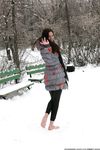 Feet - Ksenia D - 2013-03-13 Tall girl in the snow