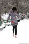 Feet - Ksenia D - 2013-03-13 Tall girl in the snow
