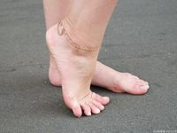 Feet - Ksenia G - 2015-10-15 A girl in an office dress