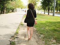 Feet - Ksenia G - 2015-10-15 A girl in an office dress