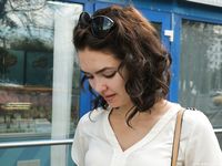 Feet - Ksenia G - 2015-10-15 A girl in an office dress