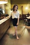 Feet - Ksenia G - 2015-10-15 A girl in an office dress