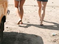 Feet - Ksusha A + Ira - 2008-05-04 Barefoot trips to Russian towns. Kamyshino