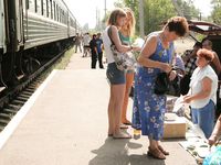 Feet - Ksusha A + Ira - 2008-05-04 Barefoot trips to Russian towns. Kamyshino