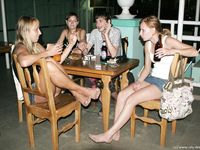 Feet - Ksusha A + Ira - 2008-05-04 Barefoot trips to Russian towns. Kamyshino