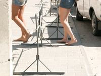 Feet - Ksusha A + Ira - 2008-05-04 Barefoot trips to Russian towns. Kamyshino