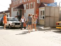 Feet - Ksusha A + Ira - 2008-05-04 Barefoot trips to Russian towns. Kamyshino