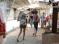 Feet - Ksusha A + Ira - 2008-05-04 Barefoot trips to Russian towns. Kamyshino