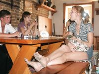 Feet - Ksusha A + Ira - 2008-05-04 Barefoot trips to Russian towns. Kamyshino