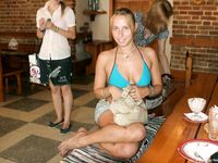 Feet - Ksusha A + Ira - 2008-05-04 Barefoot trips to Russian towns. Kamyshino