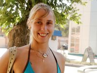 Feet - Ksusha A + Ira - 2008-05-04 Barefoot trips to Russian towns. Kamyshino