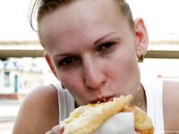 Feet - Ksusha A + Ira - 2008-05-04 Barefoot trips to Russian towns. Kamyshino