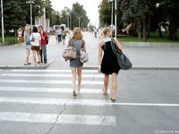 Feet - Ksusha A + Ira - 2008-05-04 Barefoot trips to Russian towns. Kamyshino