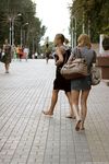 Feet - Ksusha A + Ira - 2008-05-04 Barefoot trips to Russian towns. Kamyshino