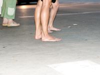 Feet - Ksusha A + Ira - 2008-05-04 Barefoot trips to Russian towns. Kamyshino