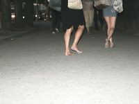 Feet - Ksusha A + Ira - 2008-05-04 Barefoot trips to Russian towns. Kamyshino