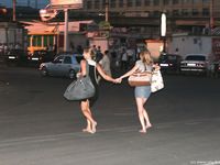 Feet - Ksusha A + Ira - 2008-05-04 Barefoot trips to Russian towns. Kamyshino