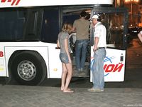 Feet - Ksusha A + Ira - 2008-05-04 Barefoot trips to Russian towns. Kamyshino