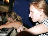 Feet - Ksusha A + Ira - 2008-05-04 Barefoot trips to Russian towns. Kamyshino