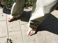 Feet - Lena + Helen G - 2006-03-31 Barefoot girls in Turkey
