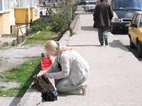 Feet - Lena + Helen G - 2006-03-31 Barefoot girls in Turkey