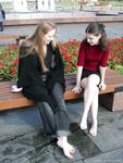 Feet - Lena + Nastya + Alla - 2003-10-15 A weekend in the park