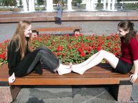 Feet - Lena + Nastya + Alla - 2003-10-15 A weekend in the park