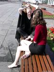 Feet - Lena + Nastya + Alla - 2003-10-15 A weekend in the park