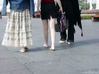 Feet - Lena + Nastya + Alla - 2003-10-15 A weekend in the park