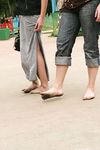 Feet - Lena D + Dina - 2008-08-04 Barefoot trip to Mytishi