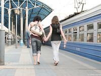 Feet - Lena D + Dina - 2008-08-04 Barefoot trip to Mytishi