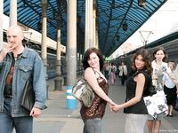 Feet - Lena D + Dina - 2008-08-04 Barefoot trip to Mytishi