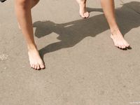 Feet - Lena D + Luba B - 2007-10-26 Barefoot babes